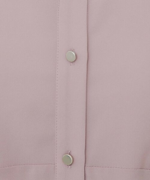 index / インデックス シャツ・ブラウス | ダブルフリルバンドカラーブラウス【洗濯機洗い可/イージーアイロン/防シワ】 | 詳細8