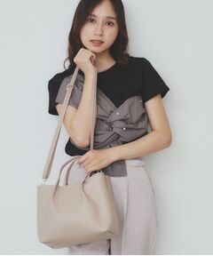 index / インデックス トートバッグ | 【軽量合皮】2WAYミドルサイズトートバッグ
