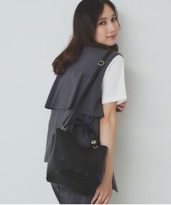 index / インデックス トートバッグ | 【2WAY】フラワーパーツ付き合皮ミドルトートバッグ