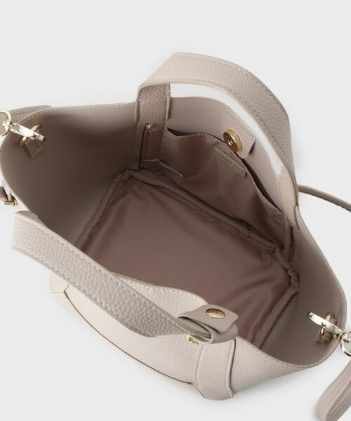 index / インデックス トートバッグ | 【2WAY】フラワーパーツ付き合皮ミドルトートバッグ | 詳細15