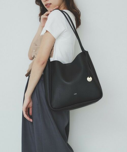 index / インデックス トートバッグ | 【A4サイズ収納可能】コインチャーム付きトートバッグ | 詳細3