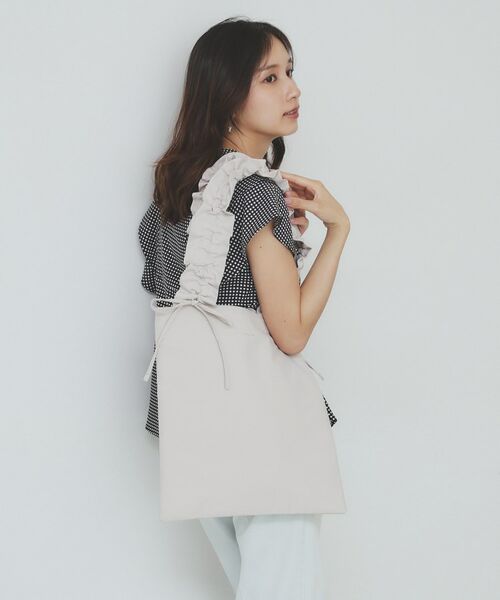 index / インデックス トートバッグ | 【A4サイズ収納可能】持ち手フリルトートバッグ | 詳細1