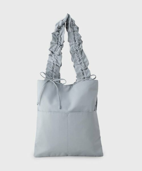A4サイズ収納可能】持ち手フリルトートバッグ （トートバッグ