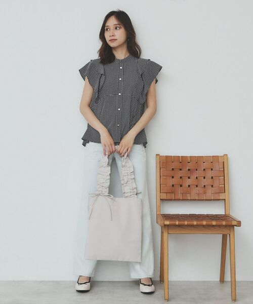 index / インデックス トートバッグ | 【A4サイズ収納可能】持ち手フリルトートバッグ | 詳細2