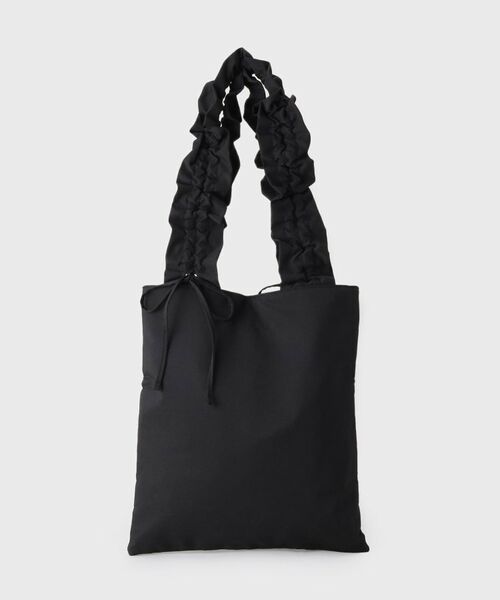 A4サイズ収納可能】持ち手フリルトートバッグ （トートバッグ