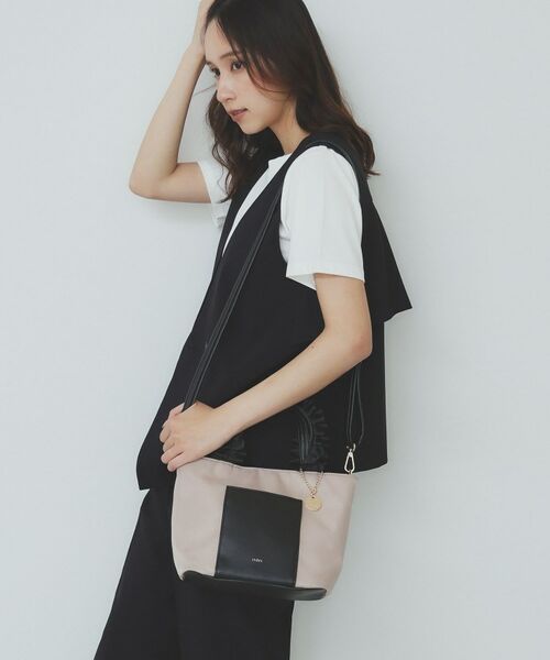 index / インデックス トートバッグ | 【2WAY】持ち手フリルトートバッグ(ベージュ(552))