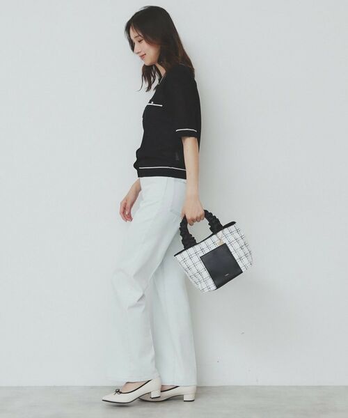 index / インデックス トートバッグ | 【2WAY】持ち手フリルトートバッグ(ブラック(119))