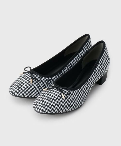 index / インデックス パンプス | ラウンドトゥヒールバレエシューズ(ブラック(119))