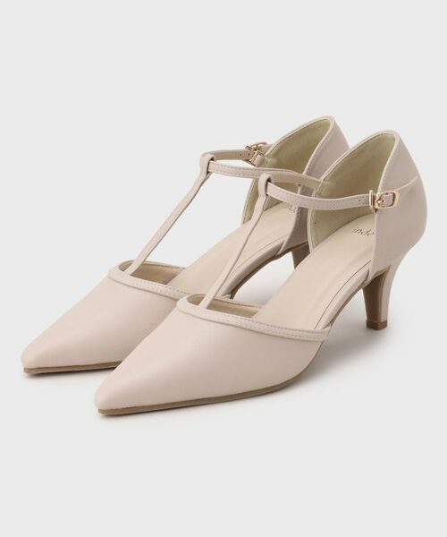 index/インデックス Tストラップパンプス ベージュ(052) 01(23.0cm~23.5cm) index/インデックス Tストラップパンプス ベージュ(052) 01(23.0cm~23.5cm)