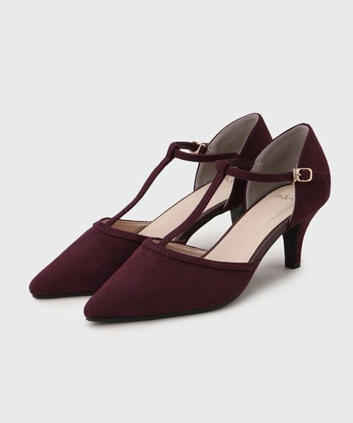index / インデックス パンプス | Tストラップパンプス(ボルドー(764))