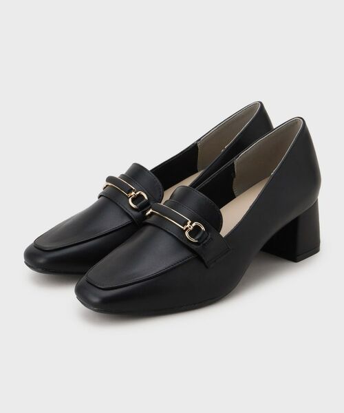 index/インデックス ビット付きヒールローファー ブラック(019) 03(24.0~24.5cm) index/インデックス ビット付きヒールローファー ブラック(019) 03(24.0~24.5cm)