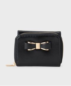 index / インデックス 財布・コインケース・マネークリップ | リボンモチーフ 三つ折りウォレット