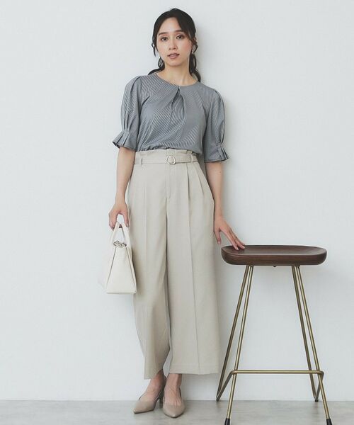 index / インデックス カットソー | ストライプジャージタックスリーブトップス【吸水速乾/洗濯機洗い可】 | 詳細11