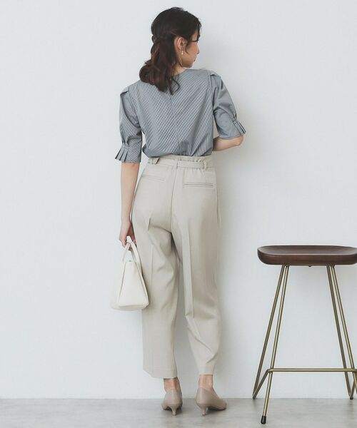 index / インデックス カットソー | ストライプジャージタックスリーブトップス【吸水速乾/洗濯機洗い可】 | 詳細12