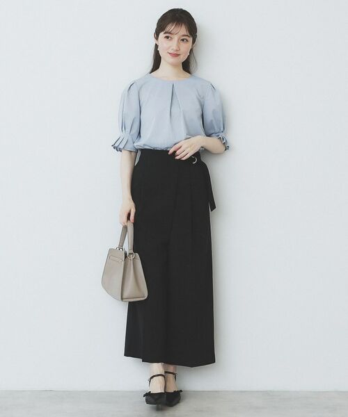 index / インデックス カットソー | ストライプジャージタックスリーブトップス【吸水速乾/洗濯機洗い可】 | 詳細19