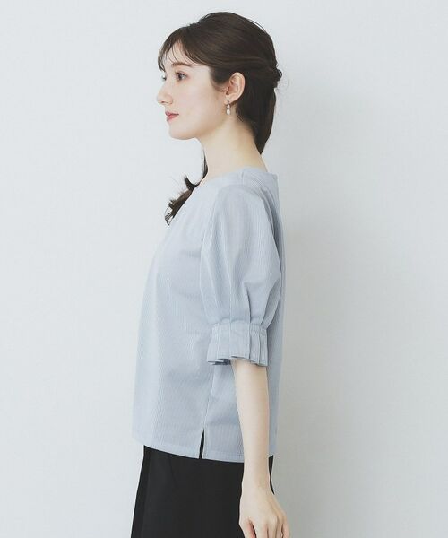 index / インデックス カットソー | ストライプジャージタックスリーブトップス【吸水速乾/洗濯機洗い可】 | 詳細23