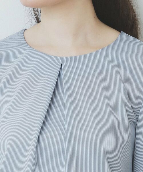 index / インデックス カットソー | ストライプジャージタックスリーブトップス【吸水速乾/洗濯機洗い可】 | 詳細25