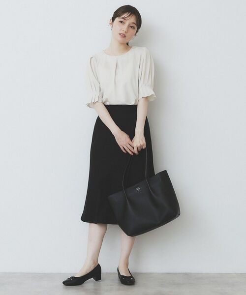 index / インデックス カットソー | ストライプジャージタックスリーブトップス【吸水速乾/洗濯機洗い可】 | 詳細3