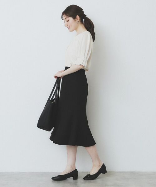 index / インデックス カットソー | ストライプジャージタックスリーブトップス【吸水速乾/洗濯機洗い可】 | 詳細4