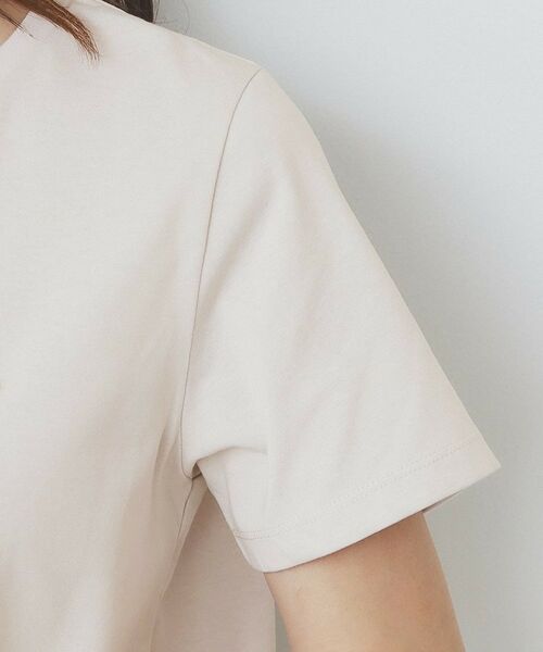 index / インデックス Tシャツ | パール調刺繍ロゴTシャツ【汗ジミ防止/吸水速乾/接触冷感/UVケア/洗濯機洗い可】 | 詳細19