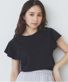 index / インデックス カットソー | 《美人百花掲載/XS-3Lサイズ》フレアスリーブバックシャントップス【接触冷感/UVケア/洗濯機洗い可】