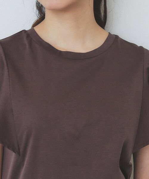 index / インデックス カットソー | 《美人百花掲載/XS-3Lサイズ》フレアスリーブバックシャントップス【接触冷感/UVケア/洗濯機洗い可】 | 詳細23