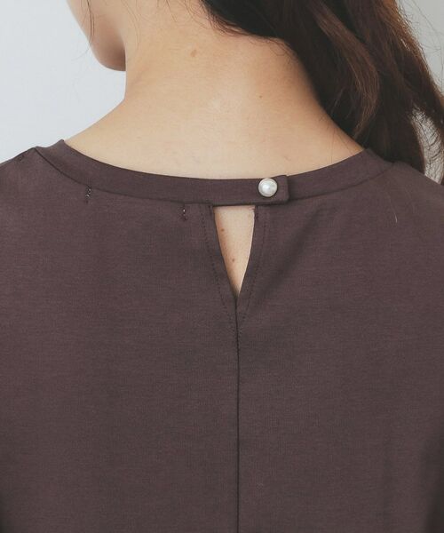 index / インデックス カットソー | 《美人百花掲載/XS-3Lサイズ》フレアスリーブバックシャントップス【接触冷感/UVケア/洗濯機洗い可】 | 詳細24