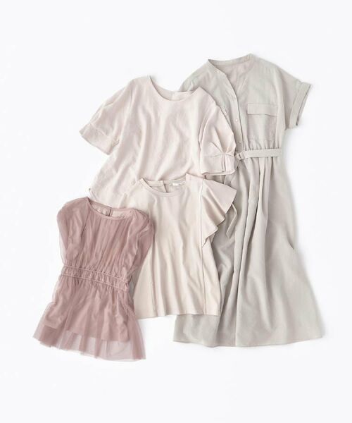 index / インデックス カットソー | 《美人百花掲載/XS-3Lサイズ》フレアスリーブバックシャントップス【接触冷感/UVケア/洗濯機洗い可】 | 詳細28