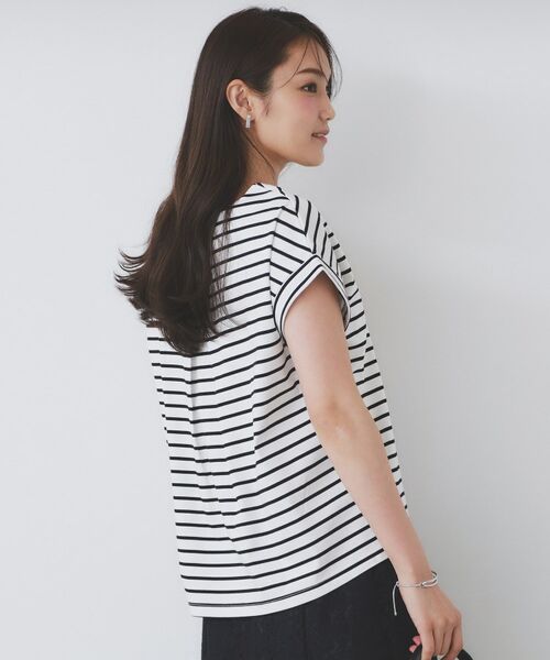 index / インデックス カットソー | 《S-3Lサイズ》サイドパール調ボタンボクシートップス【洗濯機洗い可/UVケア/接触冷感】 | 詳細19