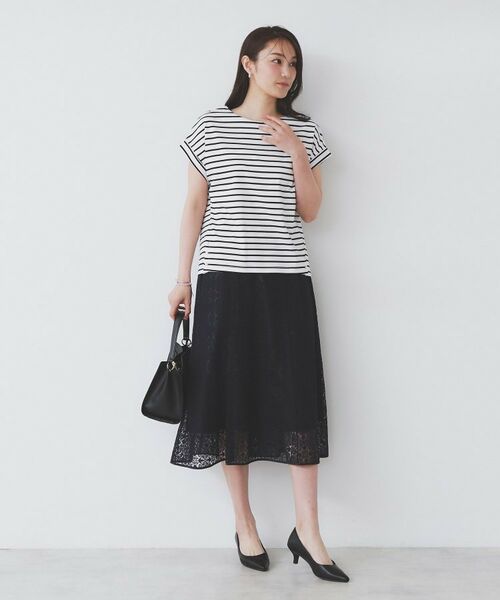 index / インデックス カットソー | 《S-3Lサイズ》サイドパール調ボタンボクシートップス【洗濯機洗い可/UVケア/接触冷感】 | 詳細21