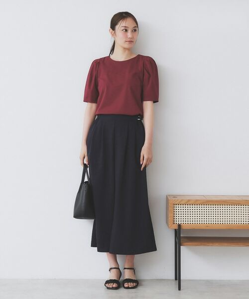 index / インデックス カットソー | 《7色展開/XS-LLサイズ》多機能タックスリーブトップス【汗ジミ防止/吸水速乾/接触冷感/UVケア/洗濯機洗い可】 | 詳細10