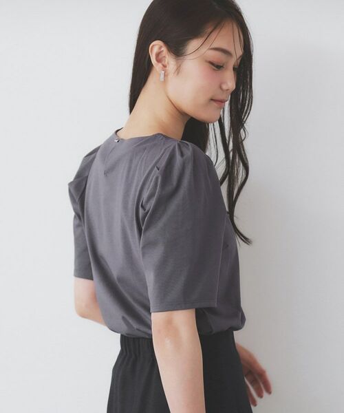 index / インデックス カットソー | 《7色展開/XS-LLサイズ》多機能タックスリーブトップス【汗ジミ防止/吸水速乾/接触冷感/UVケア/洗濯機洗い可】 | 詳細21