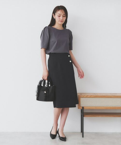 index / インデックス カットソー | 《7色展開/XS-LLサイズ》多機能タックスリーブトップス【汗ジミ防止/吸水速乾/接触冷感/UVケア/洗濯機洗い可】 | 詳細22