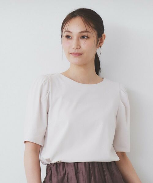 index / インデックス カットソー | 《7色展開/XS-LLサイズ》多機能タックスリーブトップス【汗ジミ防止/吸水速乾/接触冷感/UVケア/洗濯機洗い可】 | 詳細29