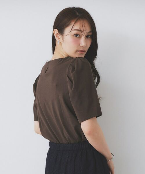 index / インデックス カットソー | 《7色展開/XS-LLサイズ》多機能タックスリーブトップス【汗ジミ防止/吸水速乾/接触冷感/UVケア/洗濯機洗い可】 | 詳細5