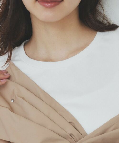 index / インデックス Tシャツ | パール調アシメドッキングTシャツ【洗える/接触冷感】 | 詳細16