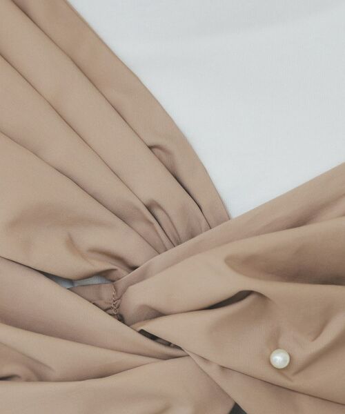 index / インデックス Tシャツ | パール調アシメドッキングTシャツ【洗える/接触冷感】 | 詳細4