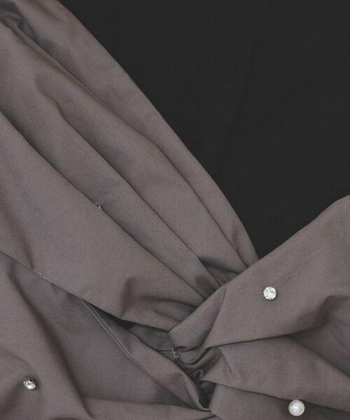 index / インデックス Tシャツ | パール調アシメドッキングTシャツ【洗える/接触冷感】 | 詳細8