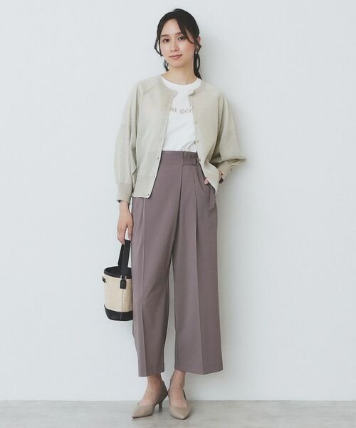 index / インデックス カーディガン・ボレロ | シアーラメドルマンショートカーディガン【洗濯機洗い可】 | 詳細14