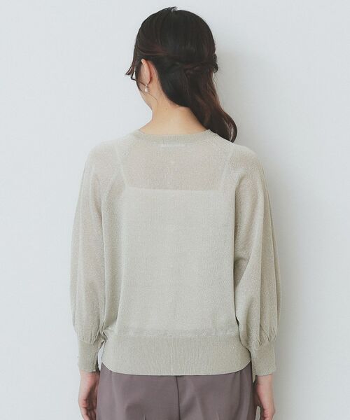 index / インデックス カーディガン・ボレロ | シアーラメドルマンショートカーディガン【洗濯機洗い可】 | 詳細19