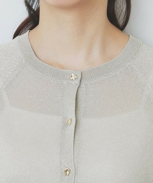 index / インデックス カーディガン・ボレロ | シアーラメドルマンショートカーディガン【洗濯機洗い可】 | 詳細20