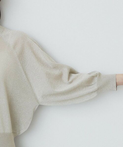 index / インデックス カーディガン・ボレロ | シアーラメドルマンショートカーディガン【洗濯機洗い可】 | 詳細22