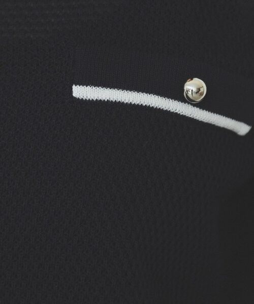 index / インデックス カーディガン・ボレロ | バイカラー半袖カーディガン【洗える/抗ピル】 | 詳細12