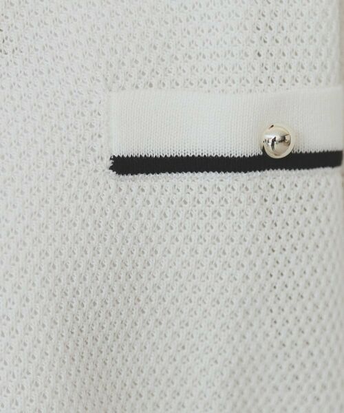 index / インデックス カーディガン・ボレロ | バイカラー半袖カーディガン【洗える/抗ピル】 | 詳細16