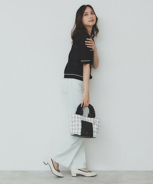 index / インデックス カーディガン・ボレロ | バイカラー半袖カーディガン【洗える/抗ピル】 | 詳細19