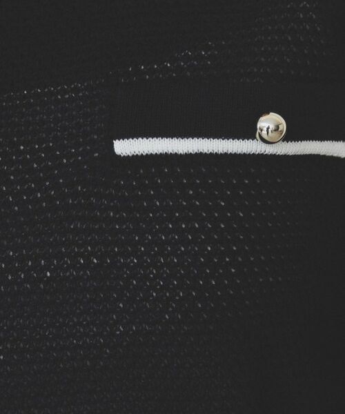 index / インデックス カーディガン・ボレロ | バイカラー半袖カーディガン【洗える/抗ピル】 | 詳細20