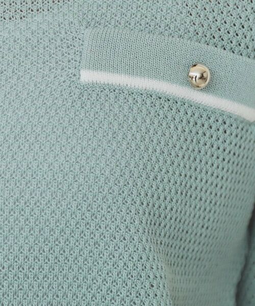 index / インデックス カーディガン・ボレロ | バイカラー半袖カーディガン【洗える/抗ピル】 | 詳細4