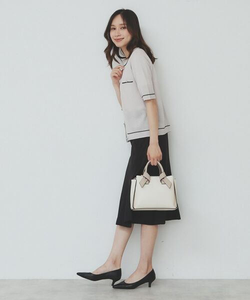 index / インデックス カーディガン・ボレロ | バイカラー半袖カーディガン【洗える/抗ピル】 | 詳細7