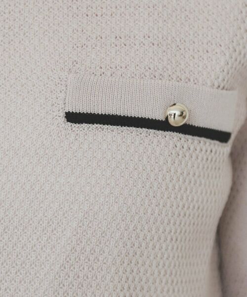 index / インデックス カーディガン・ボレロ | バイカラー半袖カーディガン【洗える/抗ピル】 | 詳細8