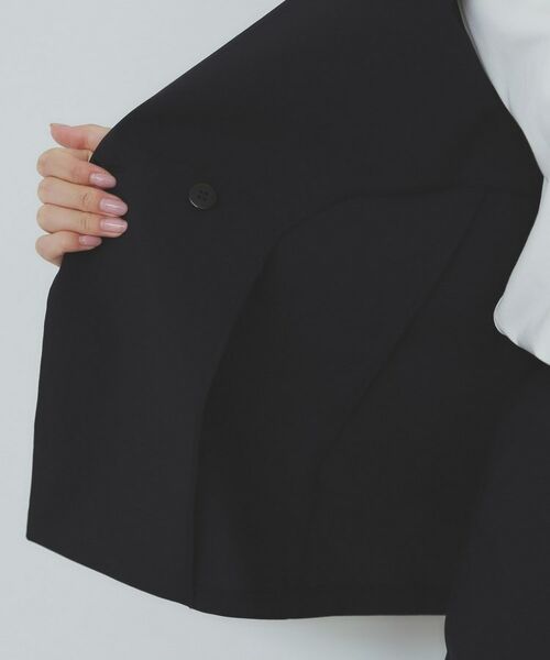 index / インデックス ベスト | バックフリルデザインジレ/セットアップ可【洗濯機洗い可/接触冷感/吸水速乾/ストレッチ】 | 詳細21